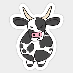 Angry Cow Sticker